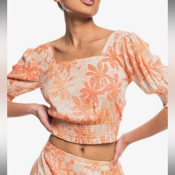Roxy Tops - Roxy Women’s Million Waves Again Woven Top Sz XS